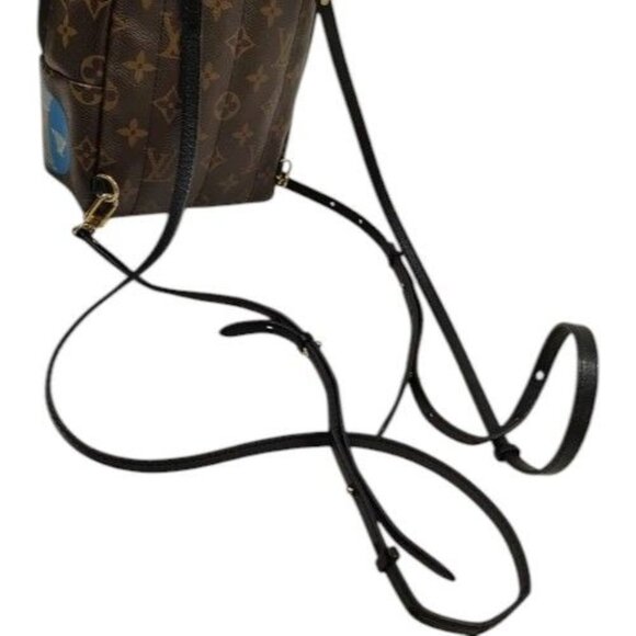 828850BM (X6) Louis Vuitton Backpack Bag Springs Mini World Tour Brown Monogram - Picture 7 of 13